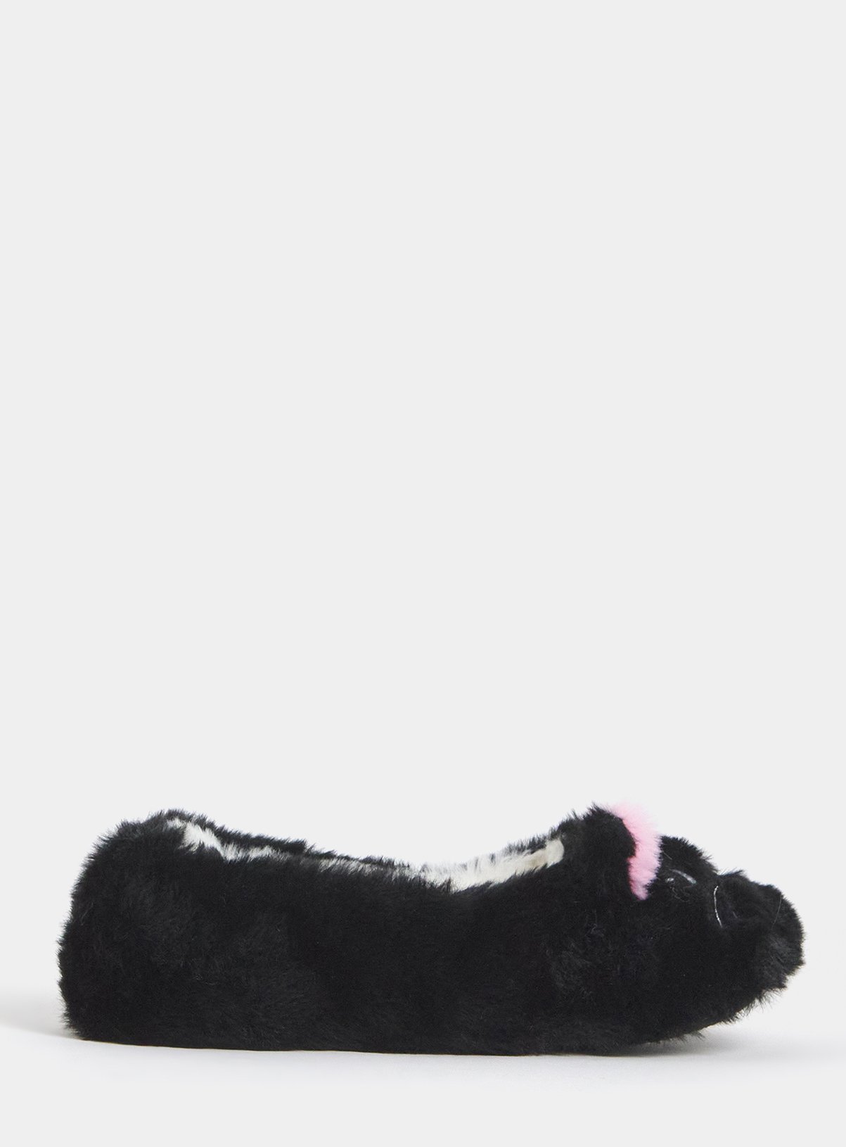 SIMPLY BE Fluffy Cat Ballerina Slipper Wide Fit L - Image 3 thumbnail